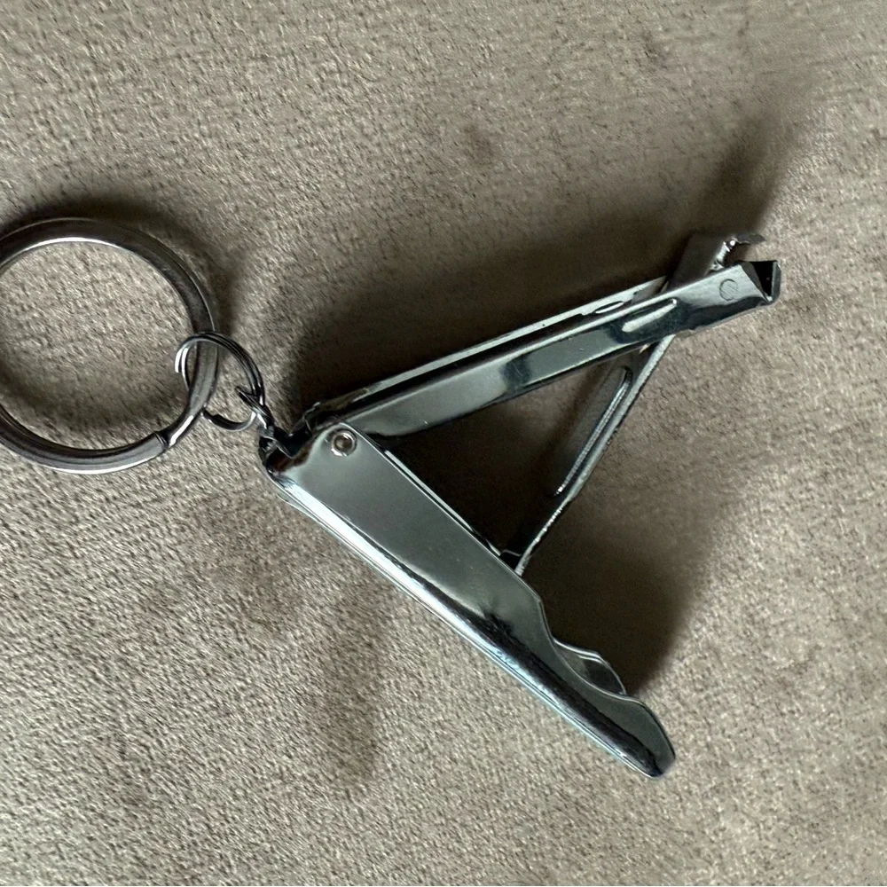 Turquoise Keychain with Silver Accents